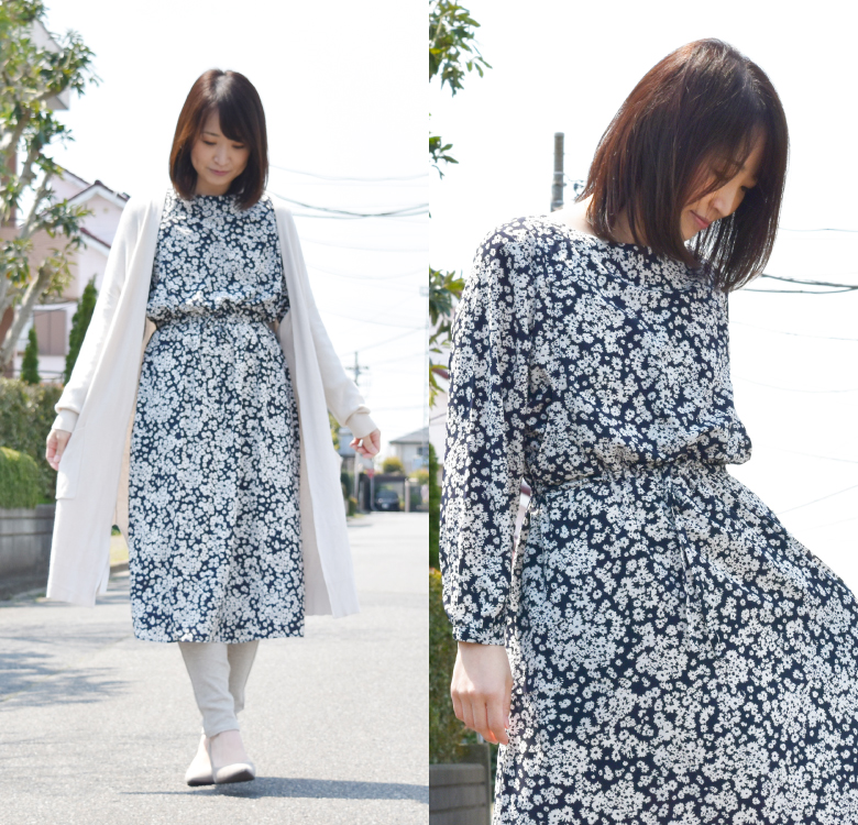 花柄特集フラワープリントワンピース