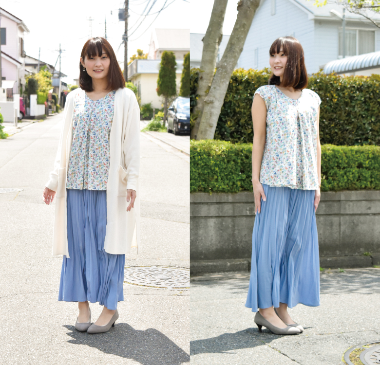 花柄特集フレンチプルオーバー