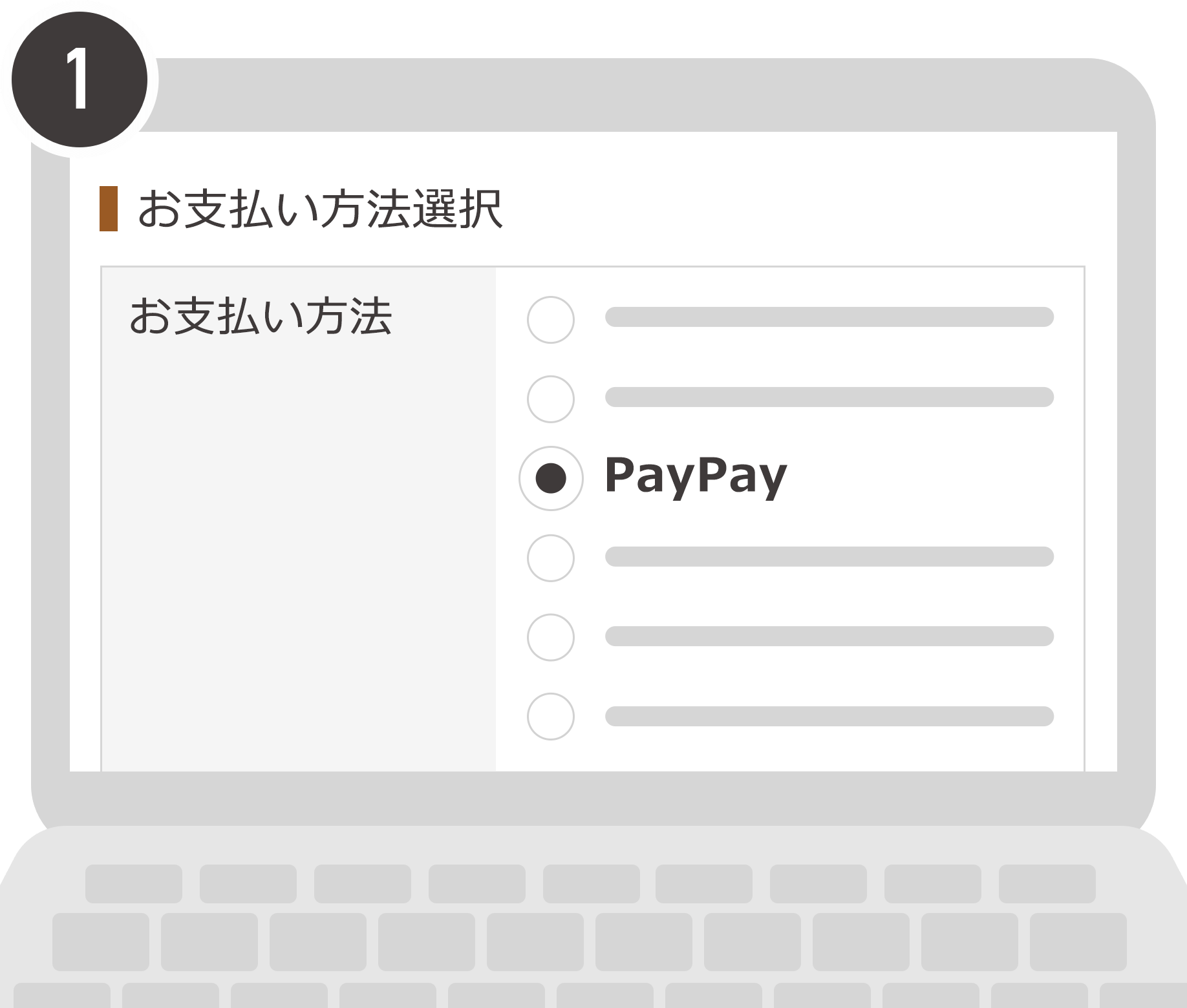 モーハウス支払い方法PayPay選択